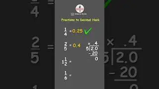 How to Convert Fractions to Decimals? Here's a hack for you! 