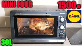 LIDL mini-four SILVERCREST SGBR 1500 D4 à chaleur tournante GRILL Mini Ovens type Moulinex OX485810