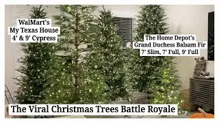 The Viral Home Depot Grand Duchess Balsam Fir & Walmart My Texas House Cypress Christmas Trees