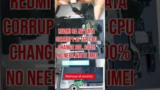 Redmi 9a,9c,poco c3 cpu change NV data crupt solv. with board id resistor
