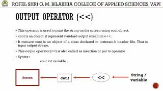 Lec 8 : program Structure, Insertion Operator, Extraction Operator