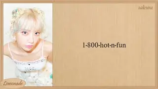 LE SSERAFIM 1-800-hot-n-fun Lyrics