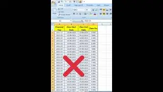 Data Selection #excel #shortsvideo #shorts
