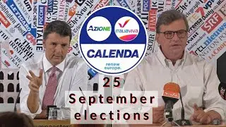 Italian's Terzo Polo (Third Pole) of Calenda and Renzi at the #25septemberelections