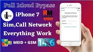 MEID + GSM | iPhone 7 IOS 14.6 Full Icloud Bypass | Sim,Call Network Everything Work