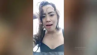 Bigo Live Indonesia - Hot Woman Swimming in Rooftop Pool Live on Bigo | Wet and Hot!