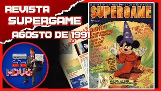 Revista SuperGame de Agosto de 1991 - História dos Videogames #revistasdevideogame