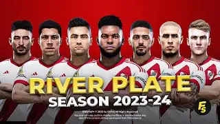 River Plate Facepack Season 2023/24 - Sider and Cpk - Football Life 2024 and PES 2021