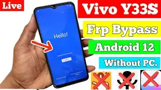 vivo y33s frp bypass Android 12 Without pc latest security Google account bypass vivo 2109 Frp Bypas