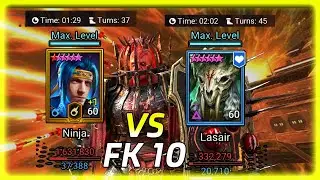 I USED NINJA AND LASAIR IN FIRE KNIGHT 10! JUST FOR THE MEME :D RAID SHADOW LEGENDS