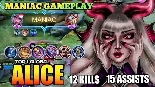 ALICE TOP 1 GLOBAL GAMEPLAY | Alice build and emblem 2020 - Mobile legends