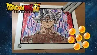 Fan Art Saturday | Goku Mastered Ultra Instinct | Copic marker Illustration