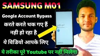 Samsung Galaxy M01 Core (SM-M013f) Frp Bypass 2022 || samsung m01 core Google frp bypass WIthout PC