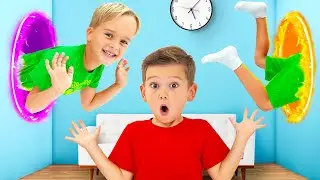 Chris Jumping through the wall - Funny kids stories