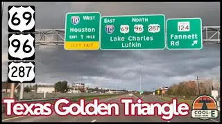 US-69/US-96/US-287 NB - Port Arthur to Beaumont, Texas - The Golden Triangle Area
