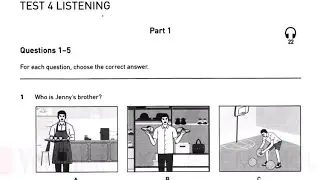 KET - KEY English Test - Listening Test 4- Level A2 - 2024 | Listening Practice with answers