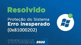ERRO WINDOWS ( 0X81000202 ).