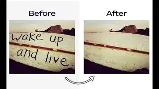 How to remove text from a picture in Google Chrome