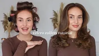 90s Blowout Hair Tutorial With Straighteners + Velcro Rollers!! *Big & Bouncy*
