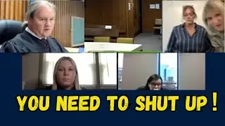 Judge EXPLODES! Grandma KAREN's Foul Mouth in Contempt!!