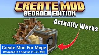 Create Mod Is Now On Minecraft Bedrock | Create Mod For Minecraft Pe 1.20