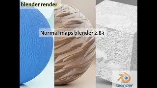 normal and bump map in blender 2.83 by blender render