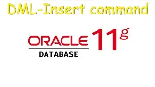 Oracle SQL |08| insert data into table DML command