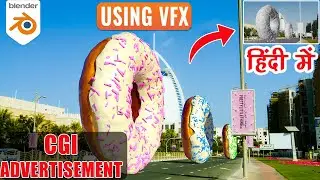 How to create CGI Ads Using VFX in Blender | Blender 4.1 VFX Tutorial