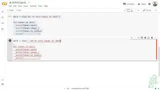 03 - NLP Tokenization with Spacy Part 2