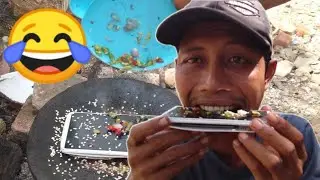 MASAK SEAFOOD DI ATAS BATU || PRIMITIF