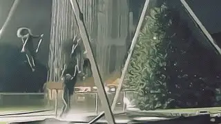 Качели-водопад
