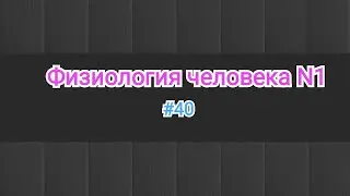 Physiology. Hemodynamics. Hagen and Poiseuille's Law. #40