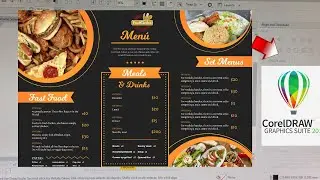 How to make a restaurant Menu card on Coral Draw