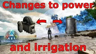 Ark Survival Ascended changes to power and irrigation, Ark how to run water, ASA irrigation
