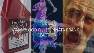 Fake Blood Filled Pinata Prank! Reaction