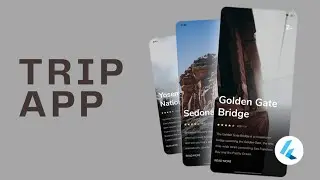 Flutter UI Tutorial | Trip App UI Design & Animation