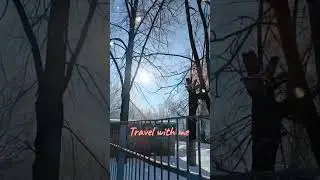 Snow with sunlight || Travel with me| mbbs in Russia. #youtubeshorts #mbbsabroad