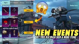 Get Free M416 Skin & New Legendary Outfits | New Events | 3RD Recall New Trick  | PUBGM