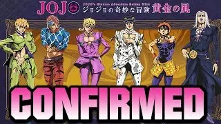 JOJO VENTO AUREO ANIME CONFIRMED FOR OCTOBER 2018! (Not trolling)