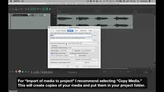 4: Have Reaper Organize Your Project Folder - Two-Minute (or so) Tutorials for Reaper DAW