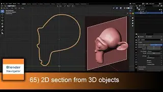 65) Making 2D section from 3D objects