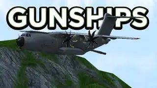 GUNSHIPS IN TURBOPROP FLIGHT SIMULATOR? (Warplane Simulator)