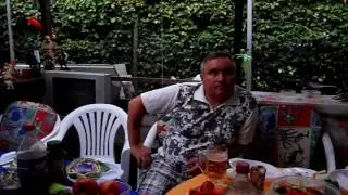 На даче