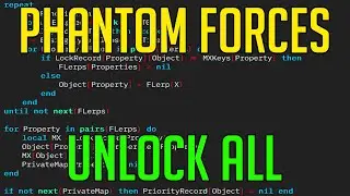 PHANTOM FORCES | HACK/SCRIPT | UNLOCK ALL