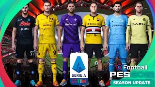 PES 2021 NEW FULL KITPACK SEASON 2022 - 2023 SERIE A - COMPATIBLE ANY PATCH | PES 21 UPDATE KITPACK