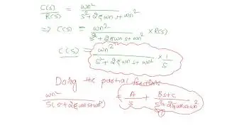 step response of a second order system(underdamped)