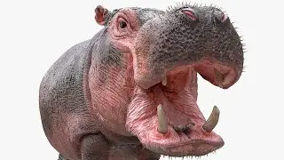 Preparing Hippopotamus for Rendering using 3ds Max/ V-Ray 5/ Ornatrix