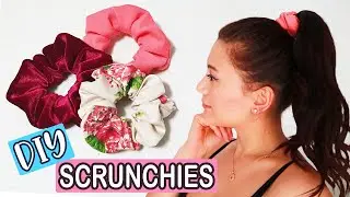 DIY: 3 FAST AND EASY WAYS TO MAKE SCRUNCHIES I Sew & No Sew I Recycle old clothes / Scraps✨