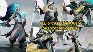 ALL CALLIGRAPHIA SKINS THEME ENTRANCE | WILD RIFT 2024