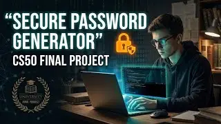 🚀Secure password Generator | Cs50 Final project (python).. 